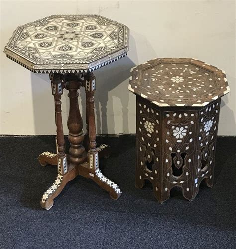 Lot 2 Antique North African Side Tables