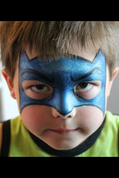Diy Batman Face Paint Nice Outline Eyebrow Detail On This One