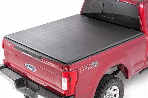 2017 2020 F250 And F350 8ft Rough Country Soft Tri Fold Tonneau Cover