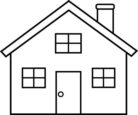 House Outline Clip Art Home Cliparts Animated Png Download 3589