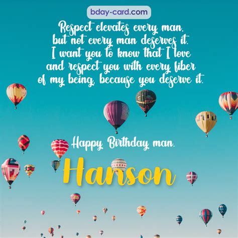 Birthday Images For Hanson 💐 — Free Happy Bday Pictures And Photos