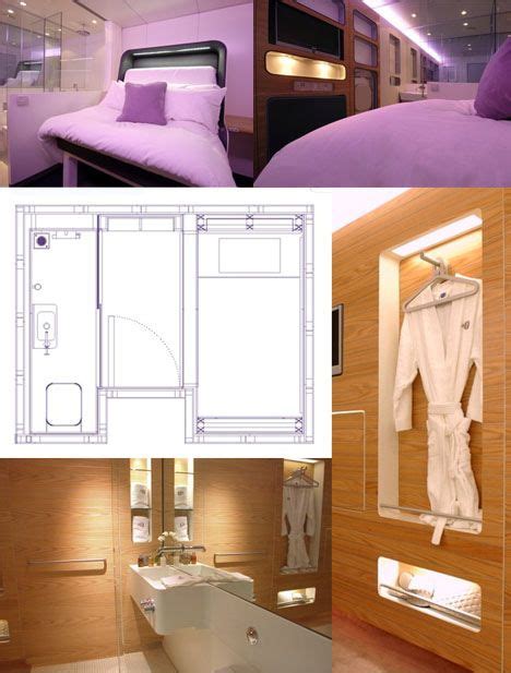 Clothes and shoes are exchanged for a robe and slippers on entry. Modern + Compact + Fabulous: The smallest hotel room in the world in 2021 | Small hotel room ...