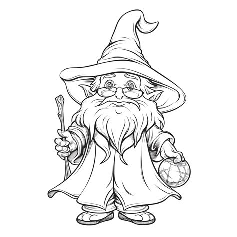Sorcerer Coloring Page