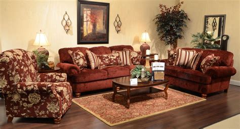 Accent furniture completes the space, and our living room clearance category is full of deals. Belmont Living Room Set (Claret) Jackson Furniture ...