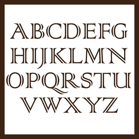 3 Inch Block Letter Stencils Printable Alphabet Stencils