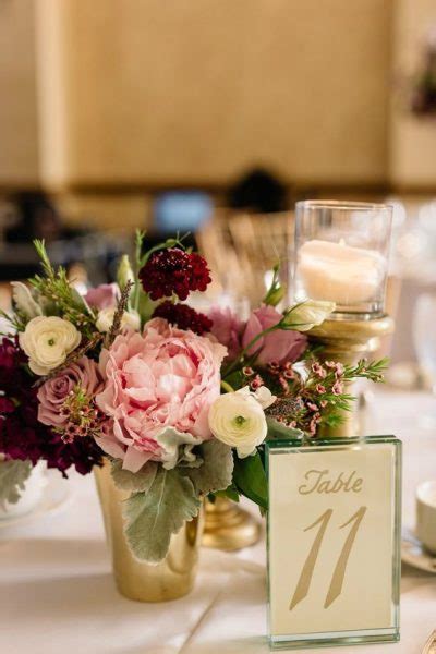 10 Burgundy And Blush Wedding Ideas For Your Wedding Centerpieces