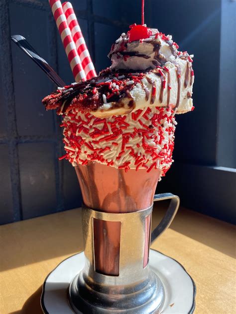 review valentine s day red velvet and vegan black n white cakeshakes delight at black tap