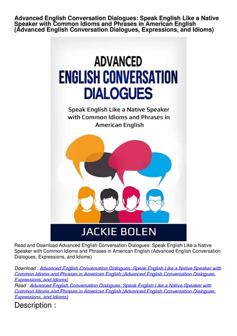 Pdfread Advanced English Conversation Dialogues Speak English Like A Native Speaker Advanced