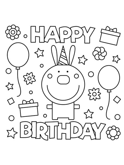 50 Birthday Coloring Pages For Kids
