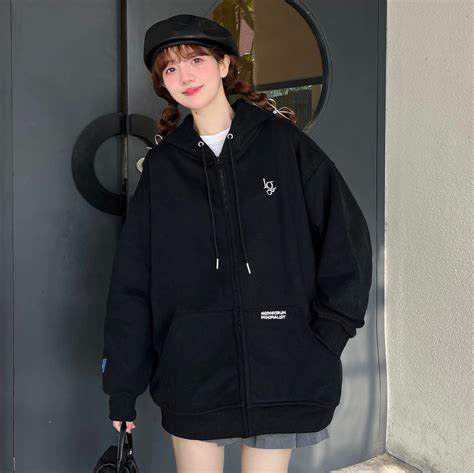 Áo Khoác Nỉ Hoodie Zip Thêu NQ30 AM Form Rộng Nam Nữ Unisex | Shopee