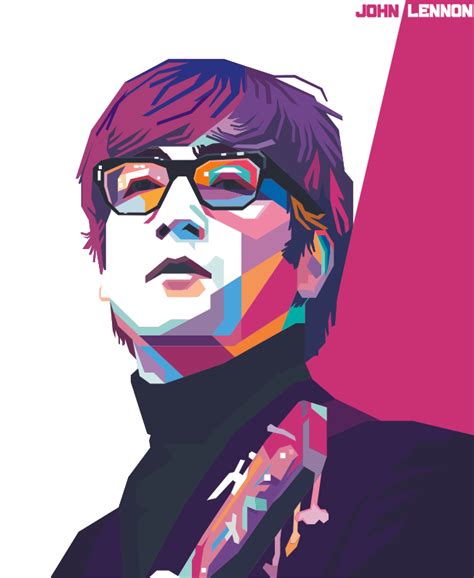 John Lennon In Whedas Pop Art Portrait Wpap I Can Turn Your