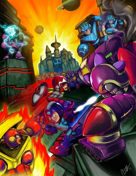 Mega Man Tribute Art By Rockmanzallz On