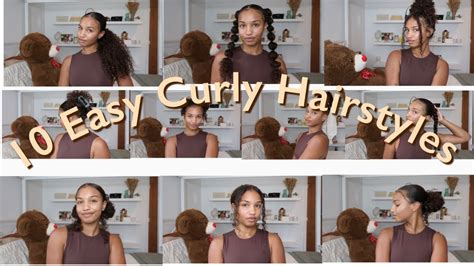 Tutorial 10 Easy Curly Hairstyles Youtube