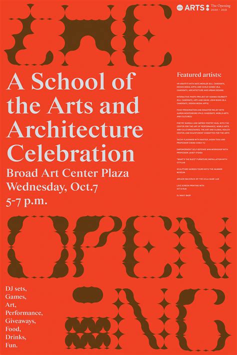 Ucla School Of The Arts And Architecture Celebrations On Behance