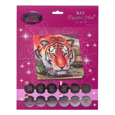 Tiger Crystal Art Card Kit Hobbycraft