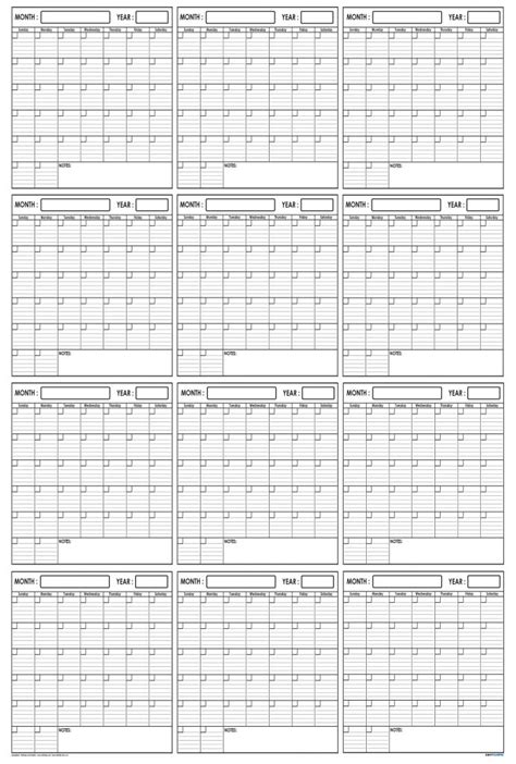 Yearly Wall Planner 24 X 36 Swiftglimpse Swift Calendars
