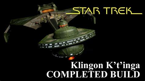 Klingon K T Inga Battle Cruiser Polar Lights Completed Build