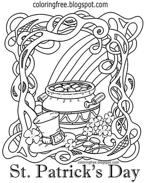 Traditional Irish Blessing Page Coloring Pages