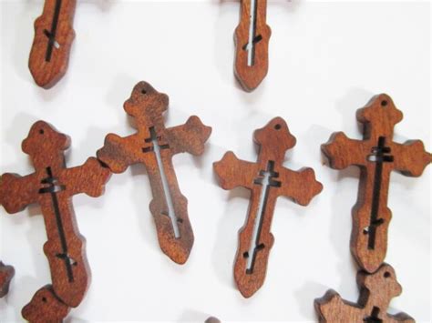 Wholesale Lot Of 50 Small Wood Crosses Very Detailed Ebay