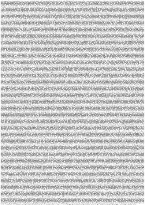 Entire Bee Movie Script Typed Out Rinterestingasfuck