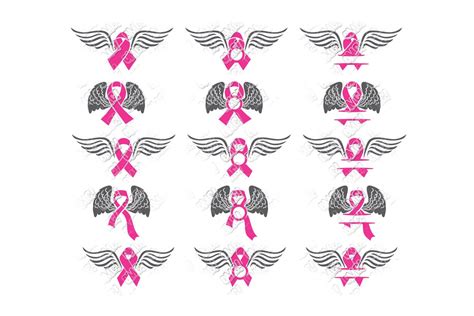 Breast Cancer Awareness SVG Bundle Vol. 1 in SVG/DXF/EPS/JPG/PNG