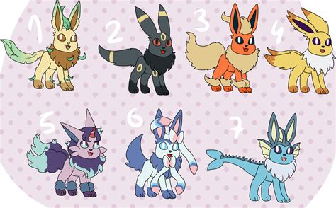 Closed Eevees And Eevees And Eevees By Elizadoesadopts On Deviantart