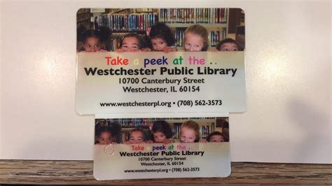 Get A Library Card Westchester Public Library Westchester Public