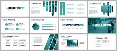Business presentation powerpoint slides templates 252780 Vector Art at ...