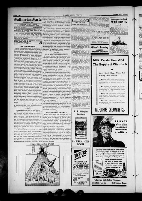 Falfurrias Facts (Falfurrias, Tex.), Vol. 37, No. 7, Ed. 1 Friday, July