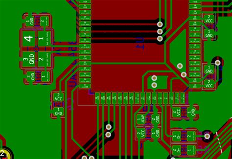 Microcontroller Routing Decoupling Capacitors To A Micro Controller