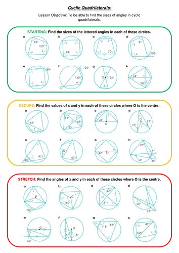Gcse Maths Circle Theorems Complete Unit Pack Teaching Resources