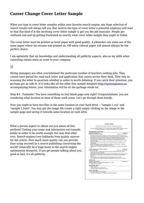 Check spelling or type a new query. Change Of Career Cover Letter | Career change cover letter ...