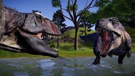 Jurassic World Evolution Acrocanthosaurus Vs Giganotosaurus Hunting My Xxx Hot Girl