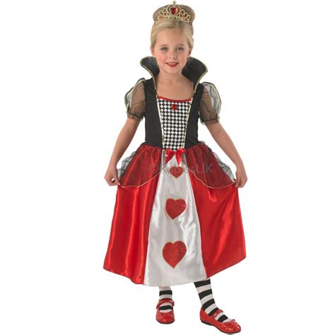 Queen Of Hearts Kids Fancy Dress Costume