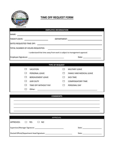 template printable time off request form free printable templates hot sex picture