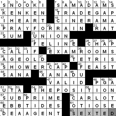 The new york times crossword puzzle is a daily puzzle published in the new york times, online at the newspaper's website, syndicated to more than 300 other newspapers and journals, and available as mobile apps. 0429-11: New York Times Crossword Answers 29 Apr 11 ...