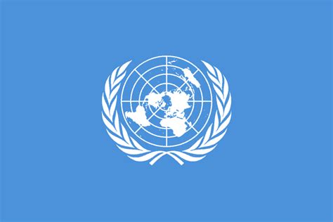 The Map Projection Of The United Nations Flag Geography Realm