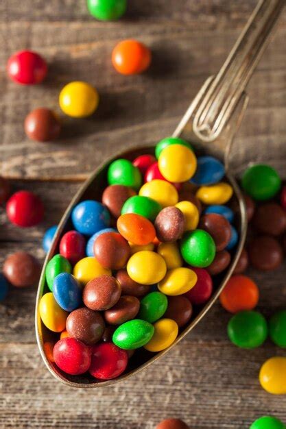 Premium Photo Rainbow Colorful Candy Coated Chocolate