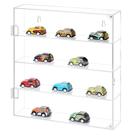 Buy Weysat Acrylic Display Case With Shelves Clear Tiered Showcase