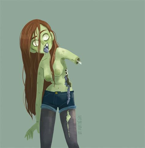 Zombie Girl 1 Margaux Saltel Zombie Girl Character Design