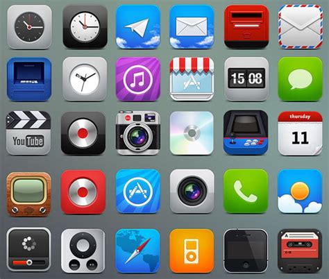 25 Absolutely Free Beautiful Ios Ipadiphone App Icons Sets To Download