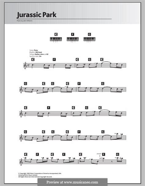 ab a g gb c f eb fm am d bb b cm bm db dm e dbm chords for jurassic park theme beginner piano right hand with song key, bpm, capo transposer, play along with guitar, piano, ukulele & mandolin. Theme from Jurassic Park by J. Williams - sheet music on ...