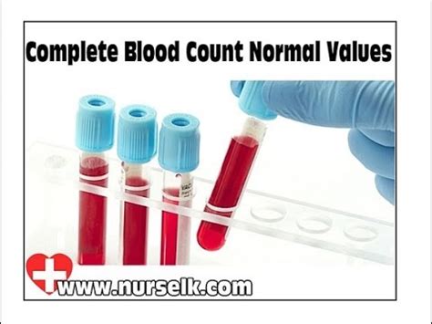 A full blood count (fbc) or complete blood count (cbc) is a test requested by a doctor or other medical professional that gives information about the cells in a patient's blood. Complete Blood Count with Normal Values - YouTube