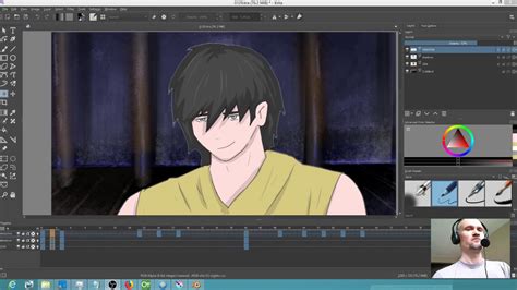 How to draw anime hair | part 1 outlining and construction. Creating an Anime #198 - Krita! - YouTube