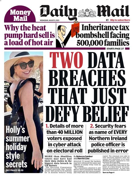 daily mail front page 9th of august 2023 tomorrow s papers today