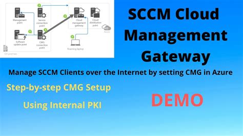 Setting Sccm Cloud Management Gateway Step By Step In My Lab Using
