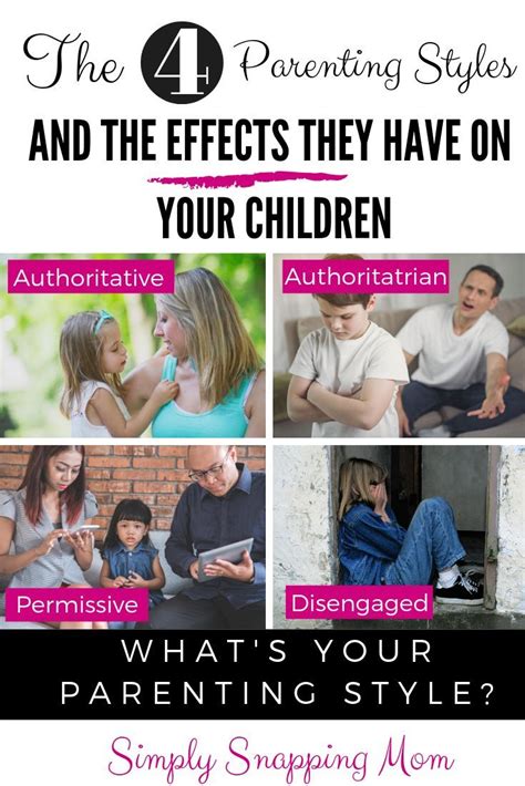 The Four Parenting Styles and the Consequences of Them for ...