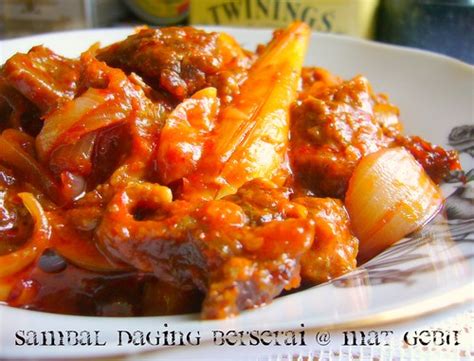 Ayam seafood daging sayuran nasi mie telur tahu tempe. SAMBAL DAGING BERSERAI - Dapur Tanpa Sempadan...