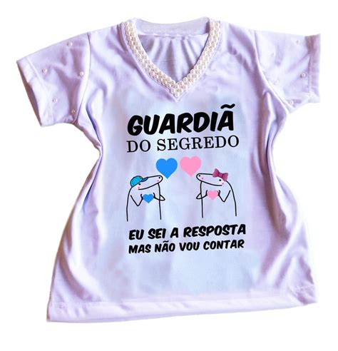 Camiseta Feminina Guardiã Do Segredo Chá Revelação Florks