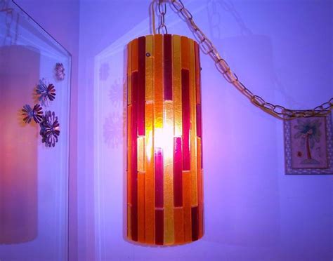 70s 60s Lucite Acrylic Hanging Swag Lamp Light Mcm Vtg Panton Space